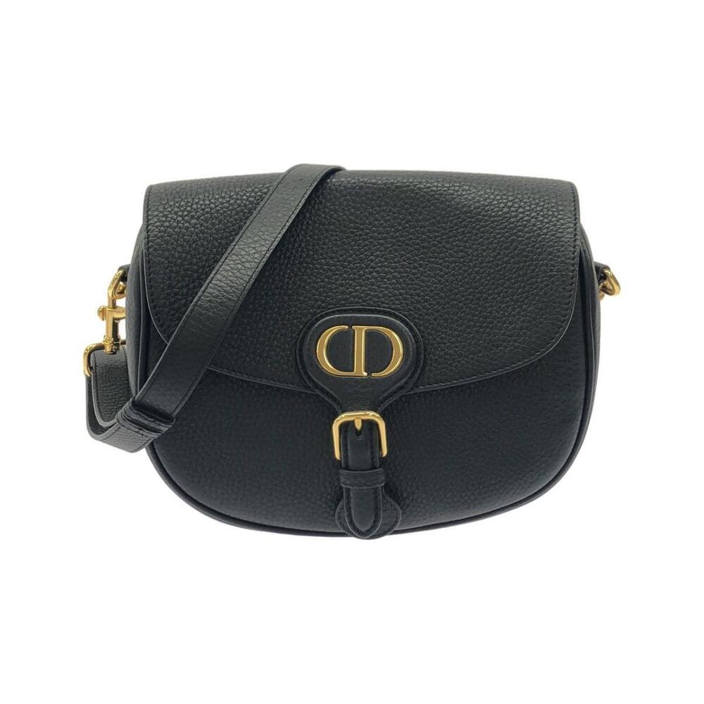 Christian Dior Bobby Leather Shoulder Bag Black